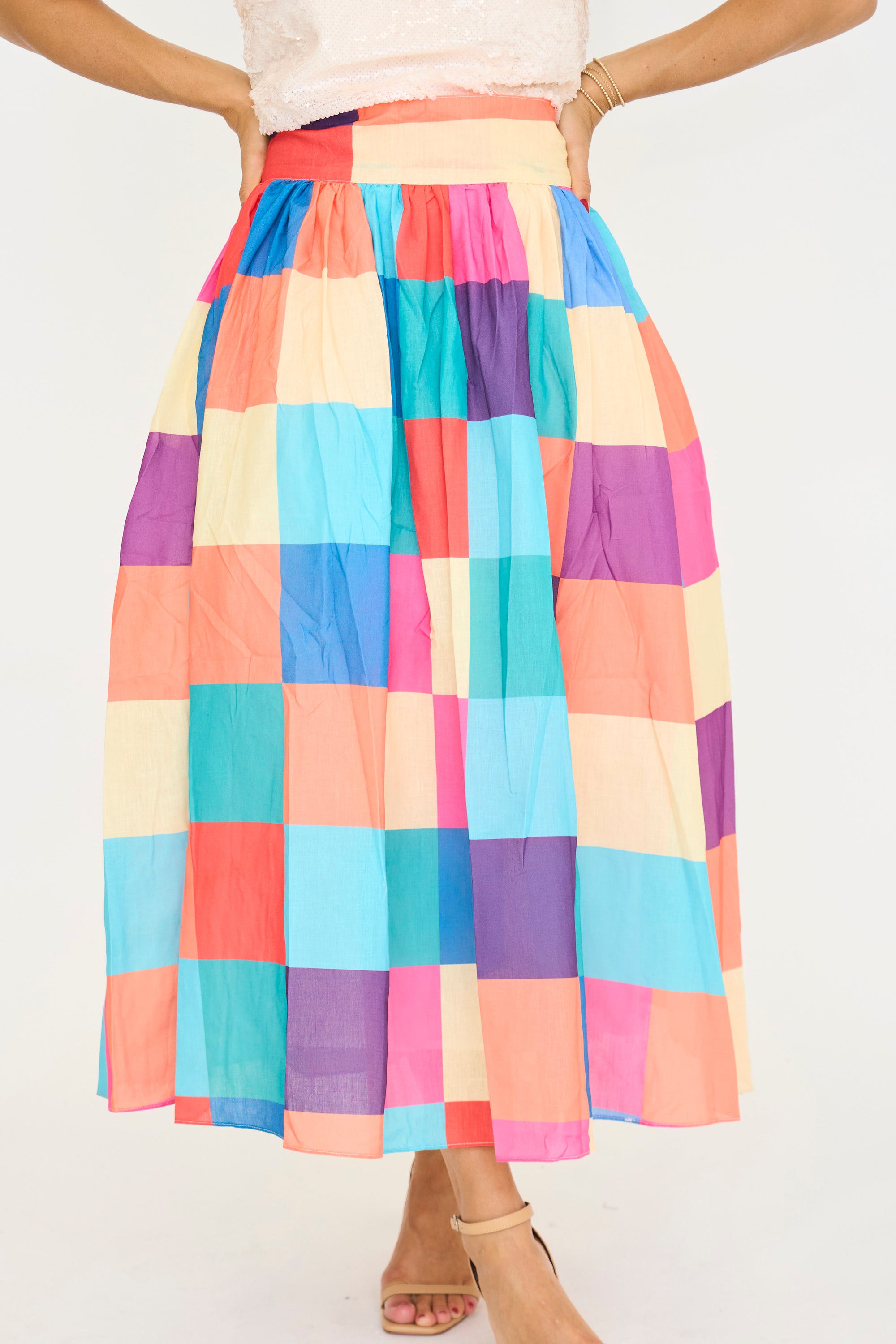 Multi Check Ballroom Skirt