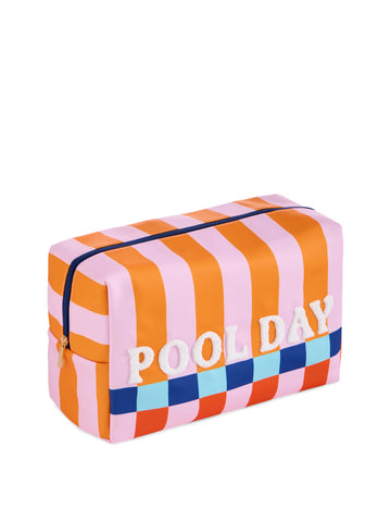 Pool Day Oversized Zip Pouch