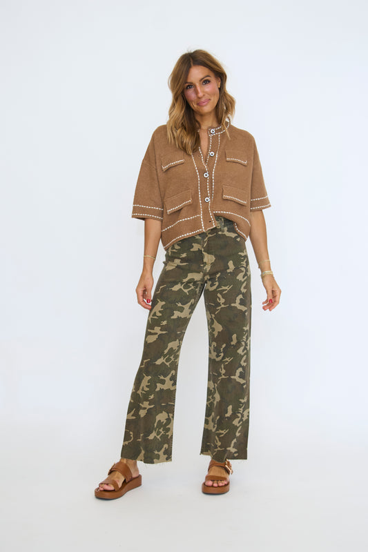 Camo Maggie Wide Leg Pants