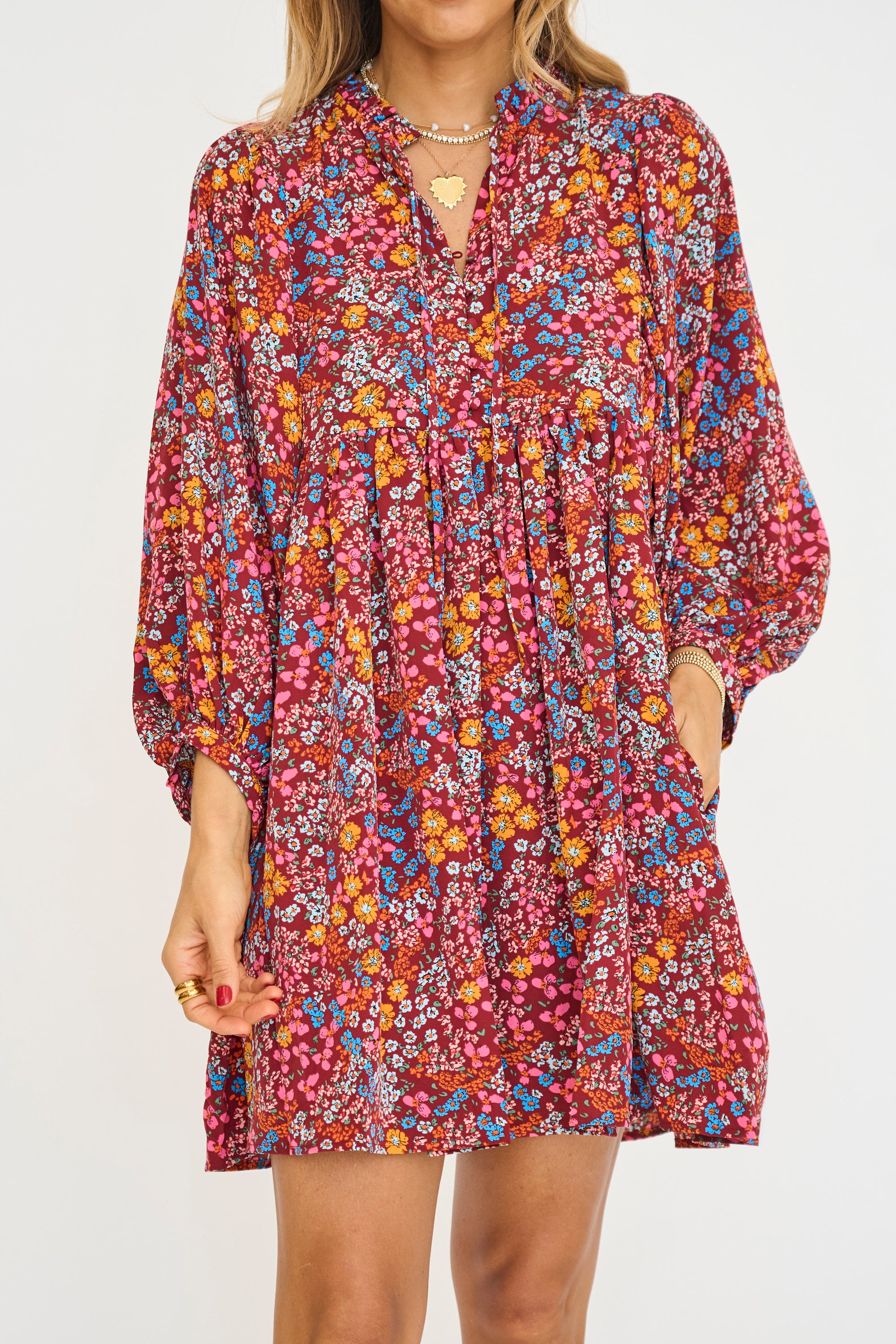 Maggie Floral Voluminous Dress