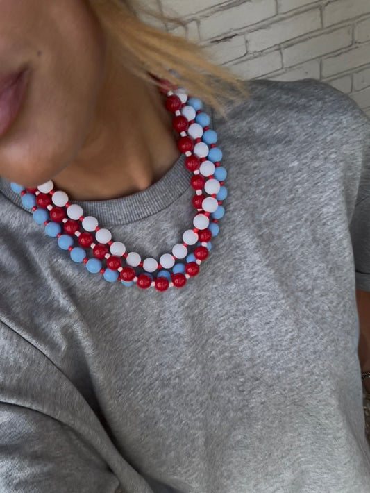 Casual Colorful Beaded Necklace