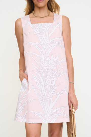 Floral Square Neck Shift Dress