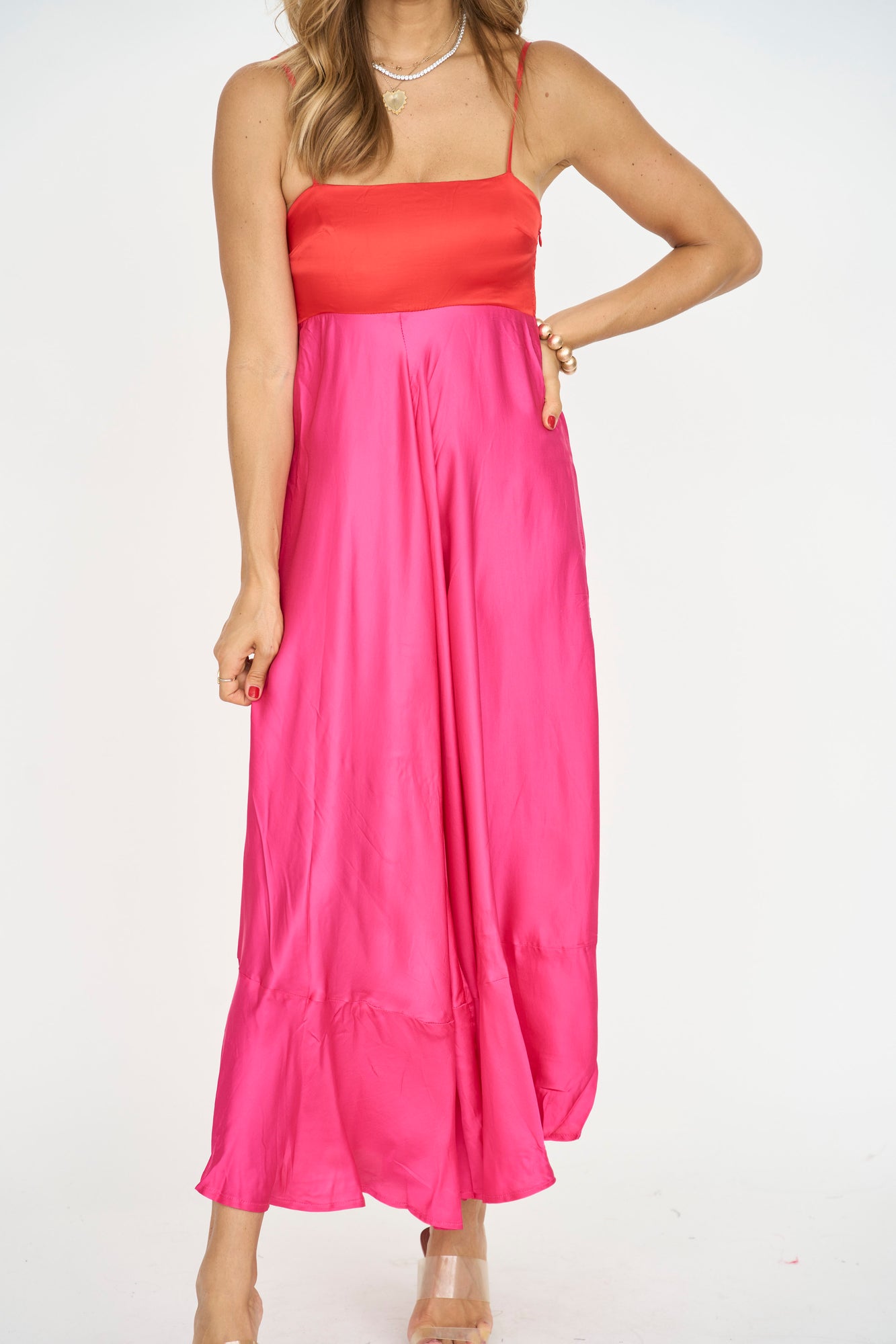 Lana Satin Maxi Dress - Lady Hart