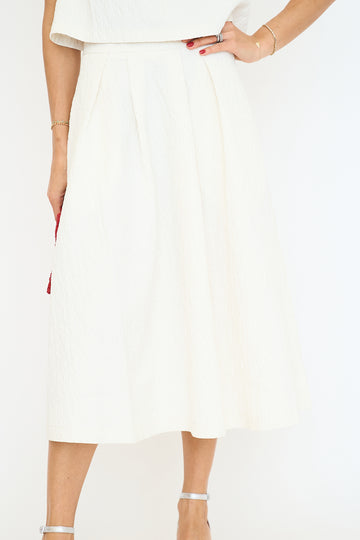 Joan Midi Skirt - Cream