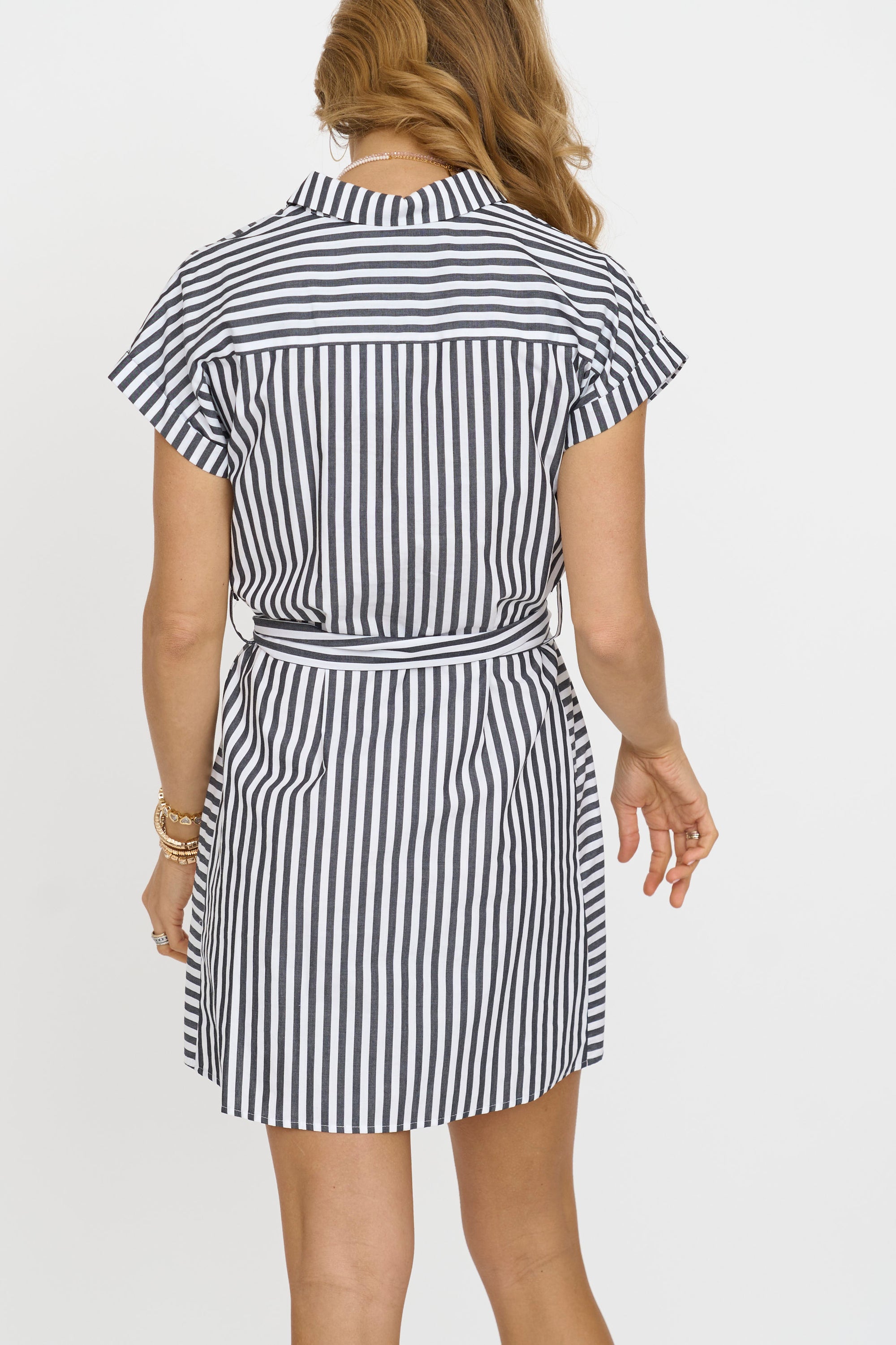 Clara Stripe Shirt Dress