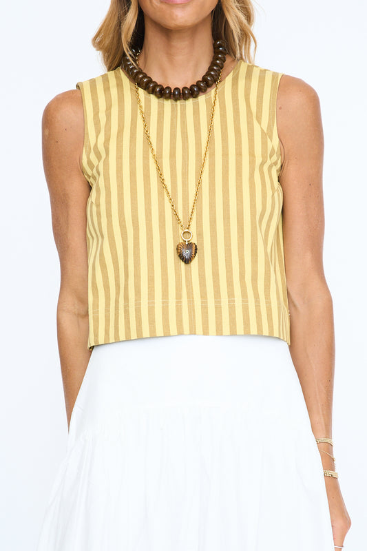Kenny Stripe Cropped Tank