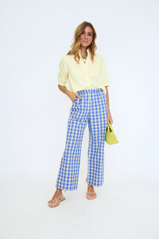 Butter Yellow Short Sleeve V-Neck Top