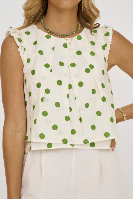 Jackie Polka Dot Blouse