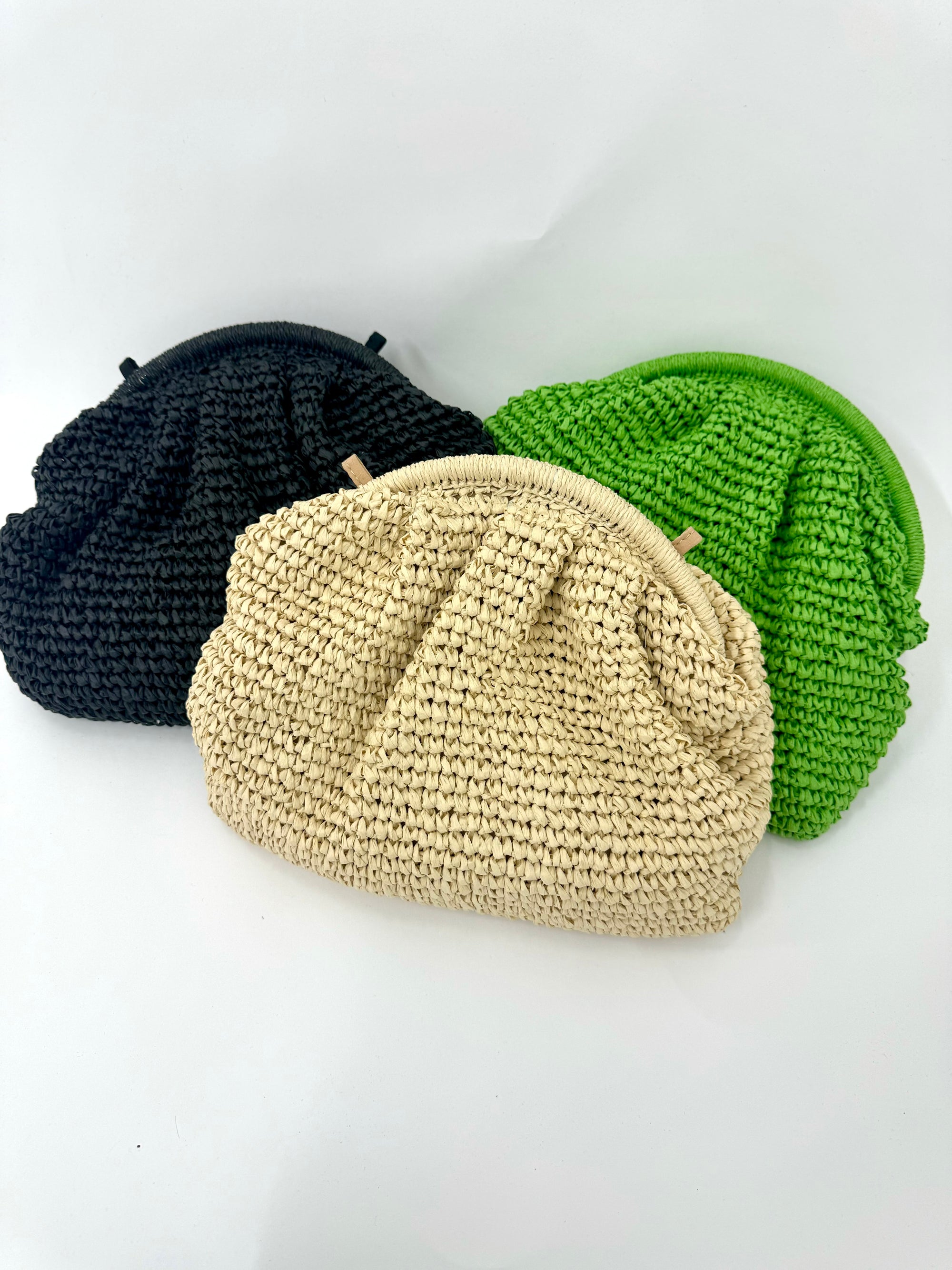 Woven Straw All Over Chic Clutch Bag