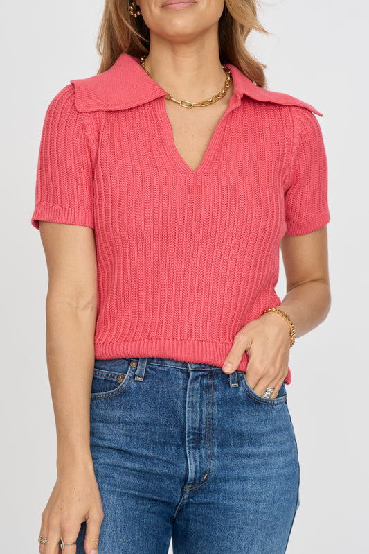 Home Knit Collared Sweater