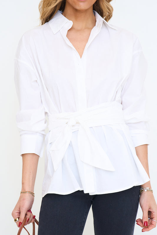 Waist Tie Detail Shirt