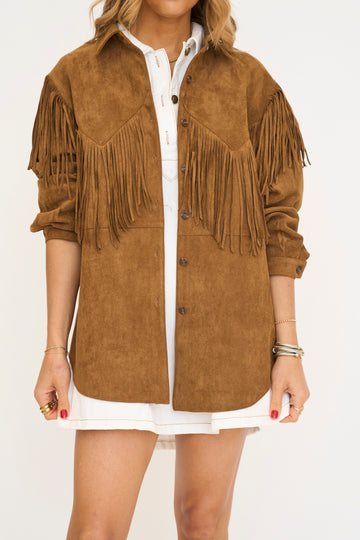 Suede Fringe Western Jacket
