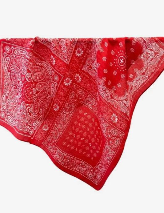 Patchwork Paisley Patterned Square Scarf