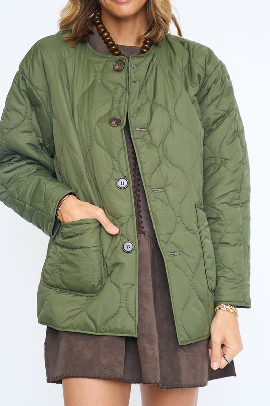 Reversible Bandana Quilted Jacket