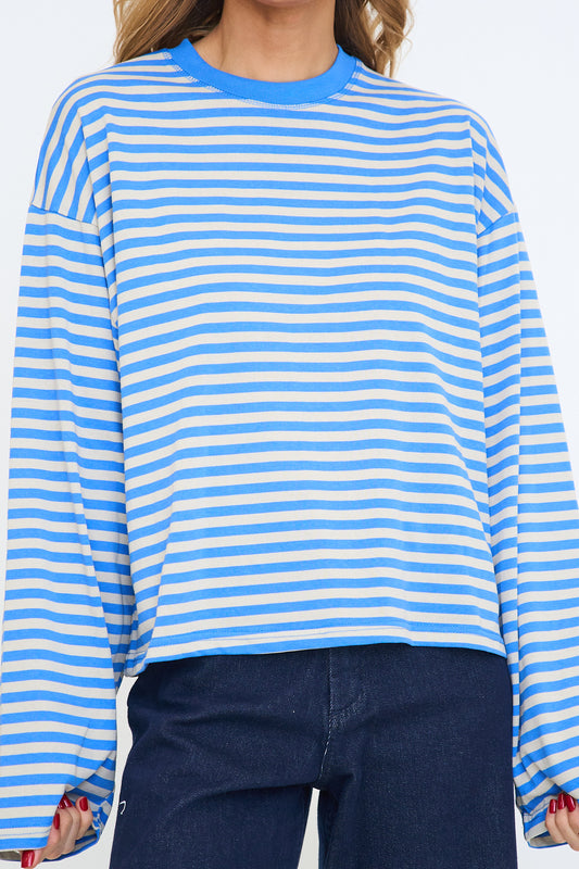 Anna Stripe Long Sleeve Tee