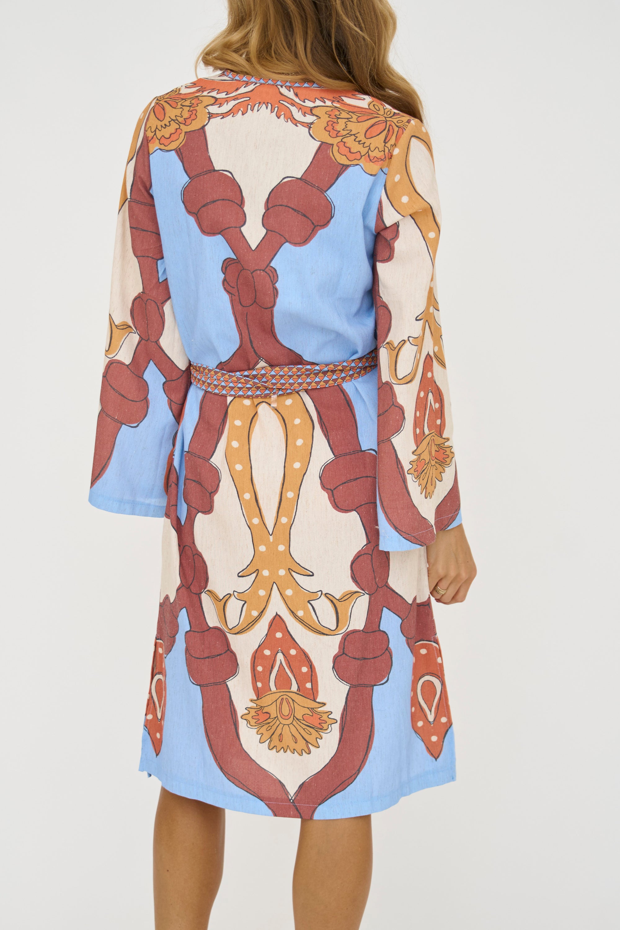 Geological Print Midi Dress