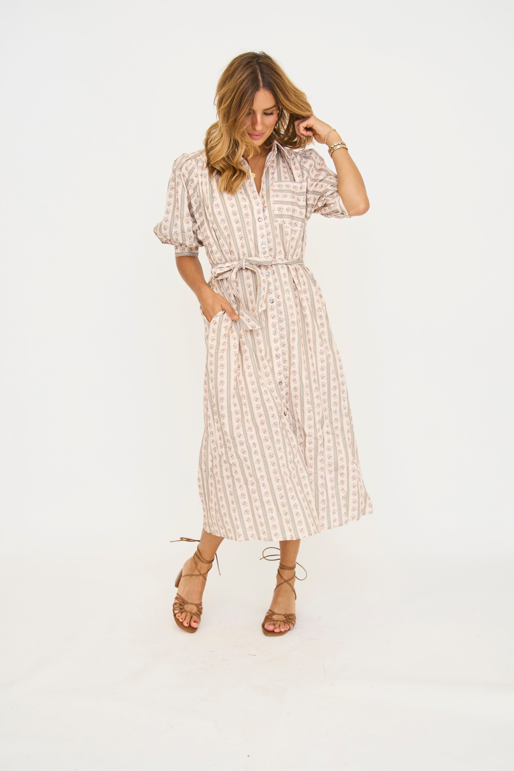 Westly Button Down Midi Dress