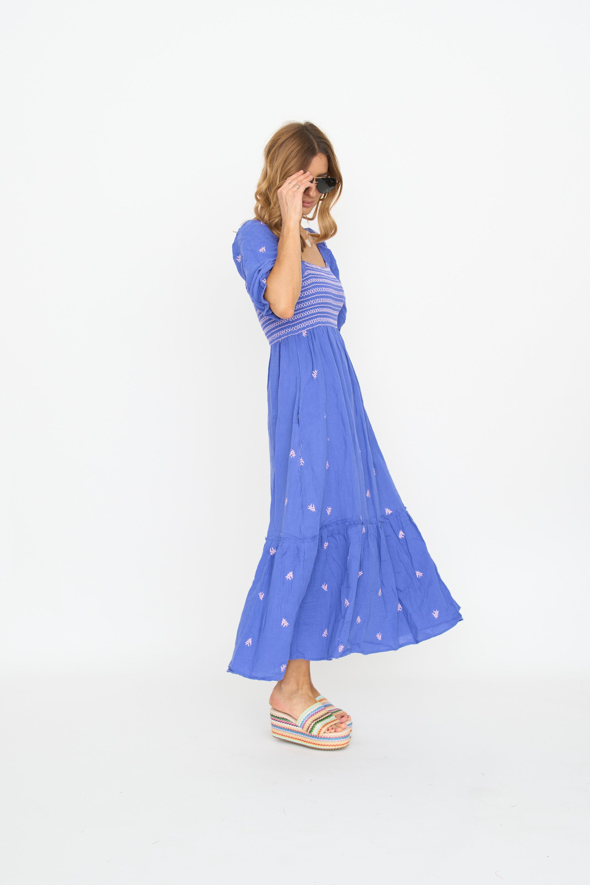 Sibbie Embroidered Maxi Dress