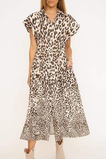 Jessica Printed Woven Midi Dress