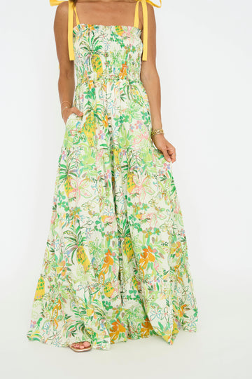 Pineapple Yellow Maxi Dress