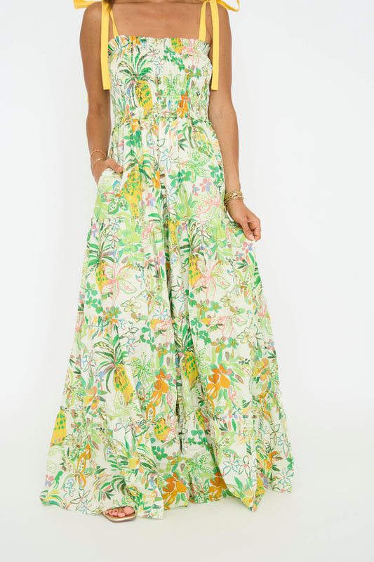 Pineapple Yellow Maxi Dress
