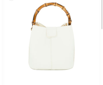 Bamboo Top Handle Crossbody Bag