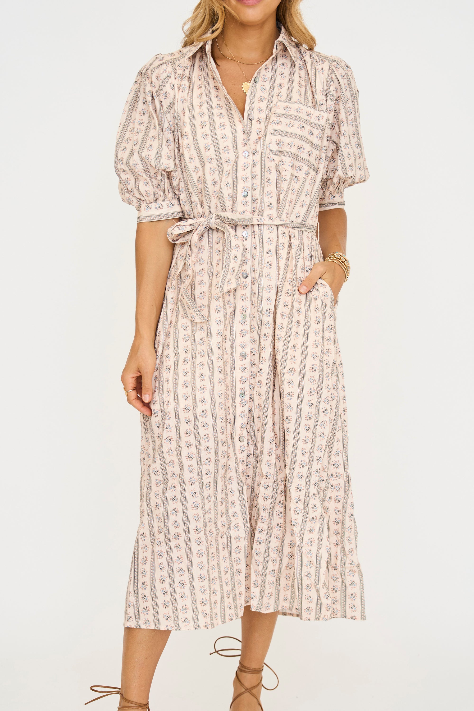 Westly Button Down Midi Dress