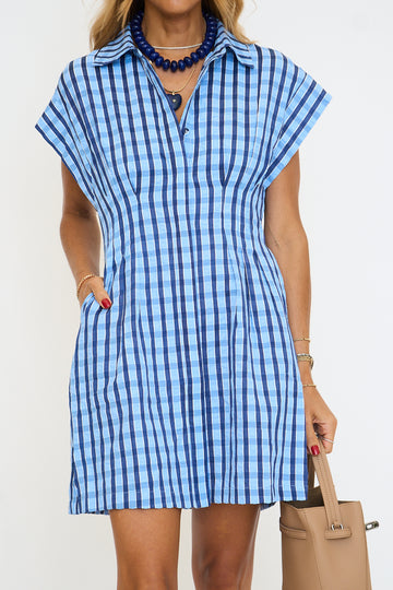 Charleston Checkered Pattern Dress