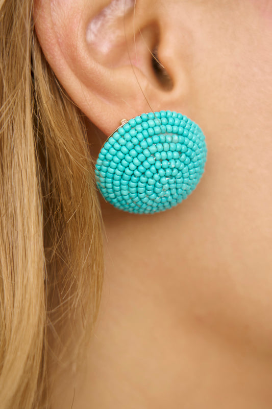 Sead Beed Round Earrings
