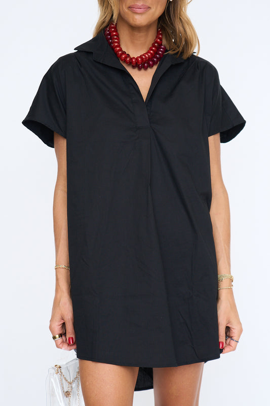 Monroe Poplin Shirt Dress