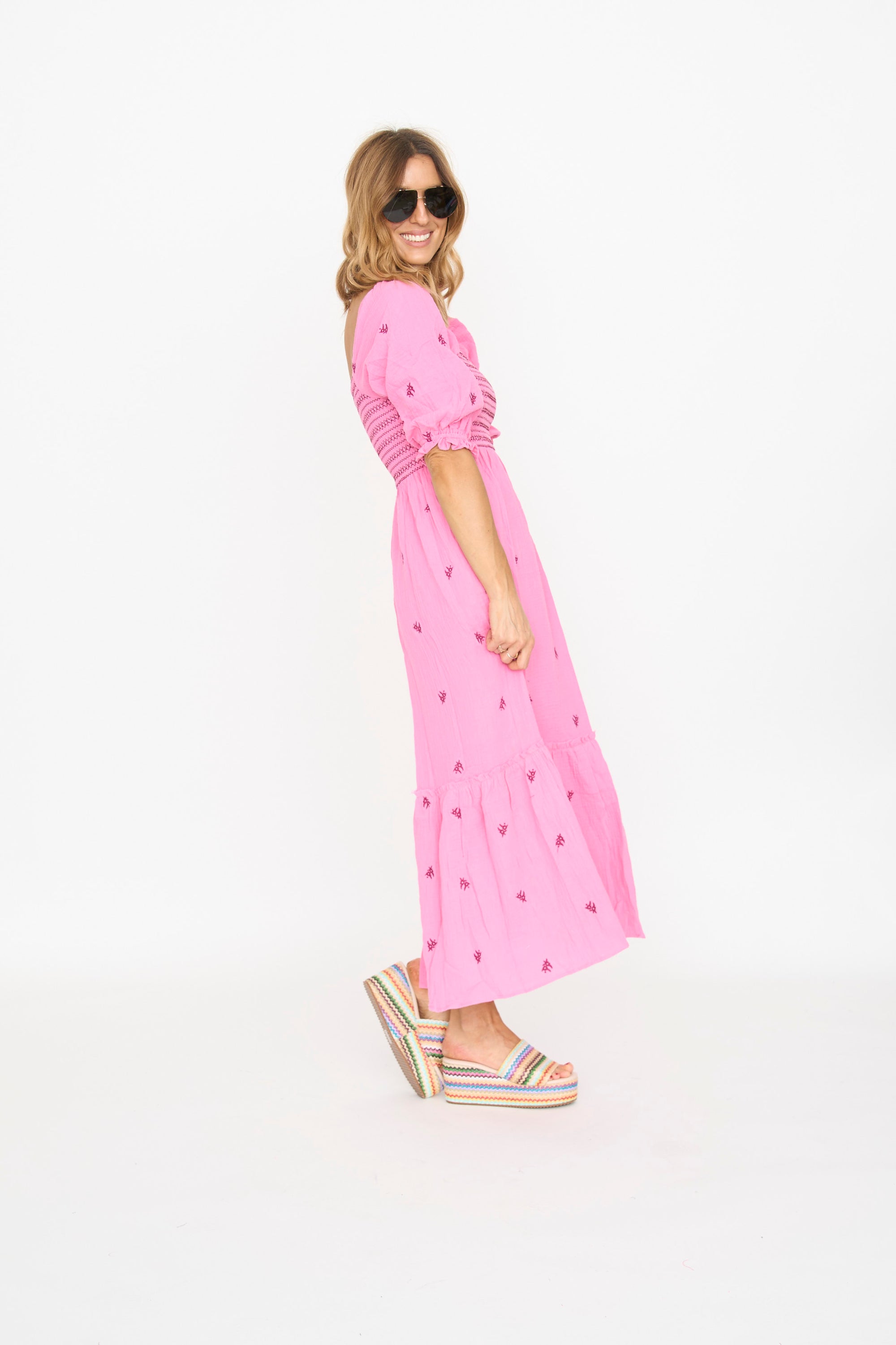 Sibbie Embroidered Maxi Dress