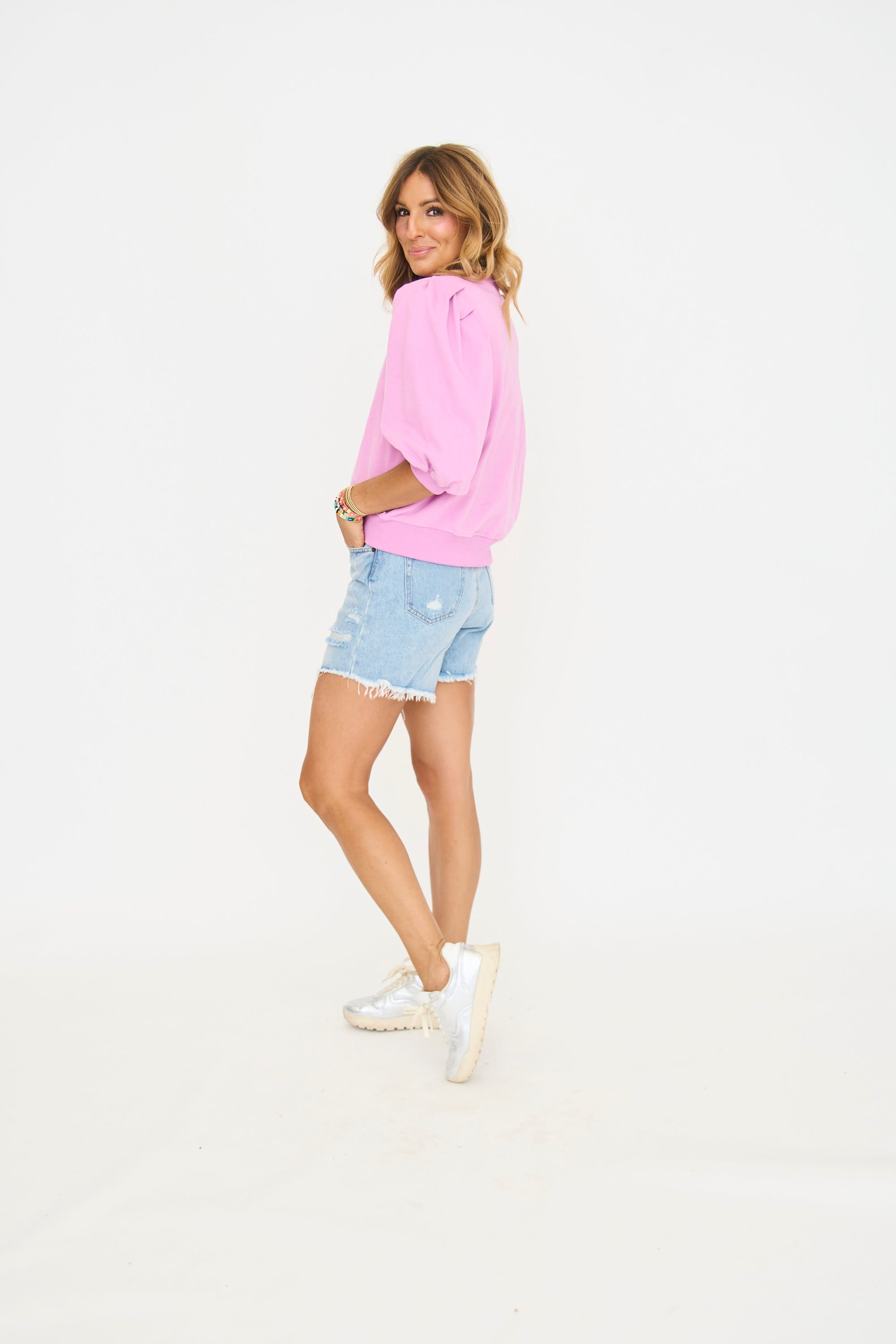 3Q Puff Sleeve Sweatshirt