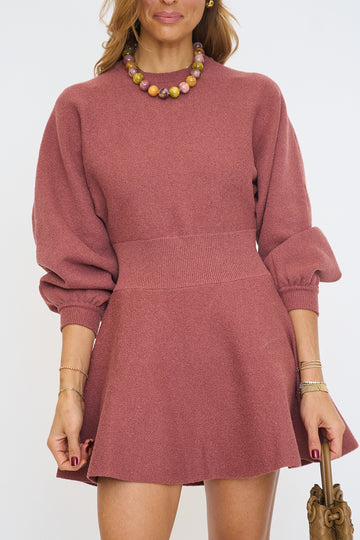 Balloon Sleeve Sweater Dress