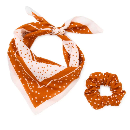 Game Day Polka Dot Scarf & Scrunchie