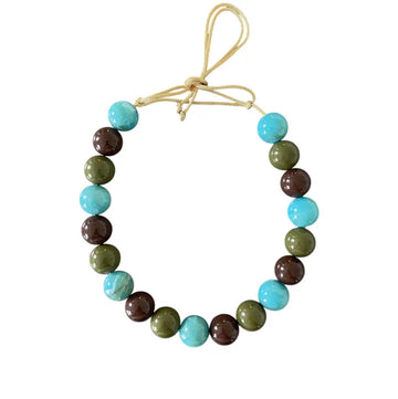 Chunky Beaded Necklace - Wild West