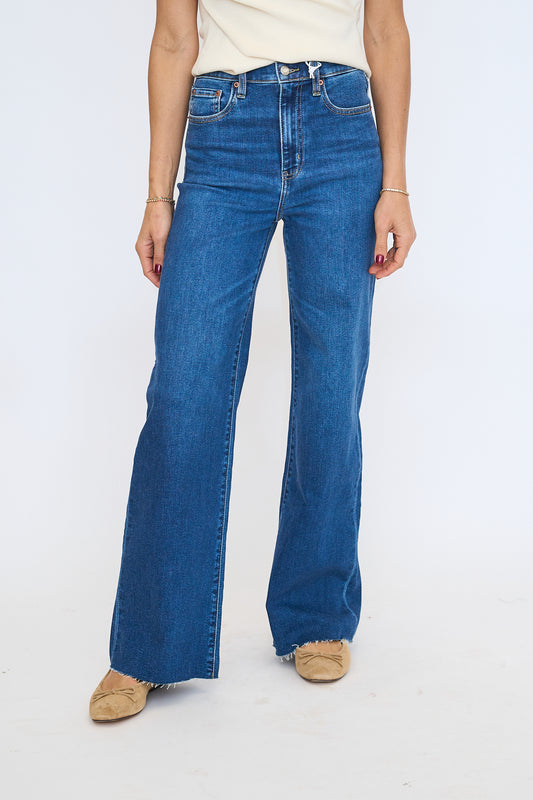 Far Out High Rise Wide Leg - Waterfall