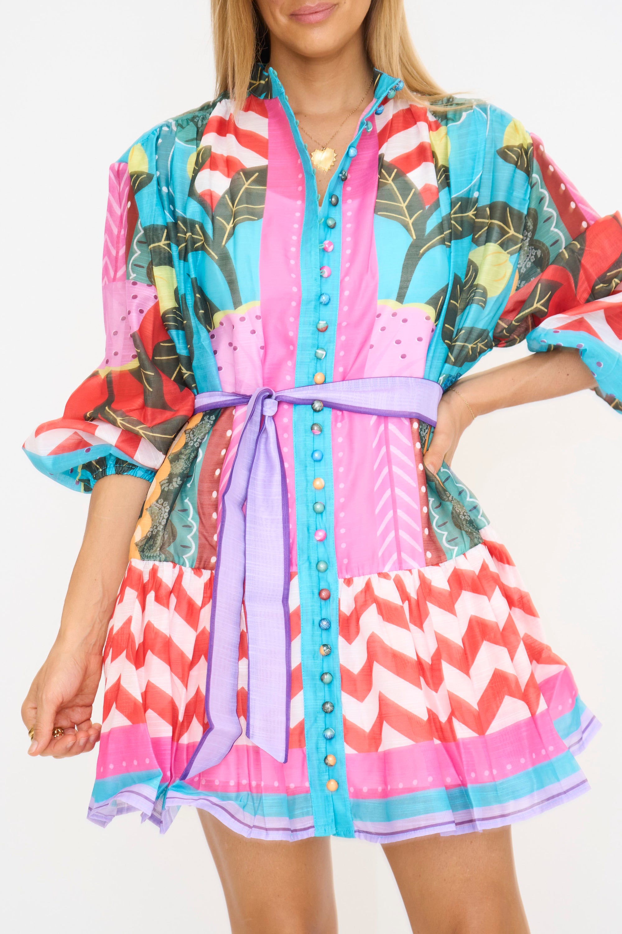 Moda Multi Colored Dress