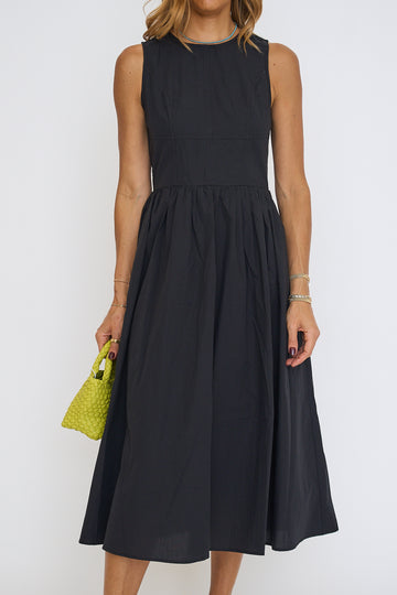 Candace Black Midi Dress