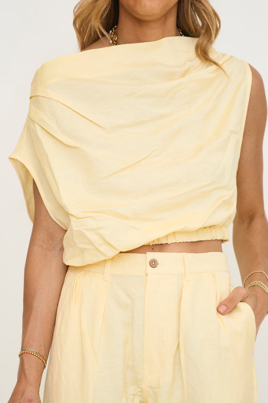 Here Comes the Sun Linen Top