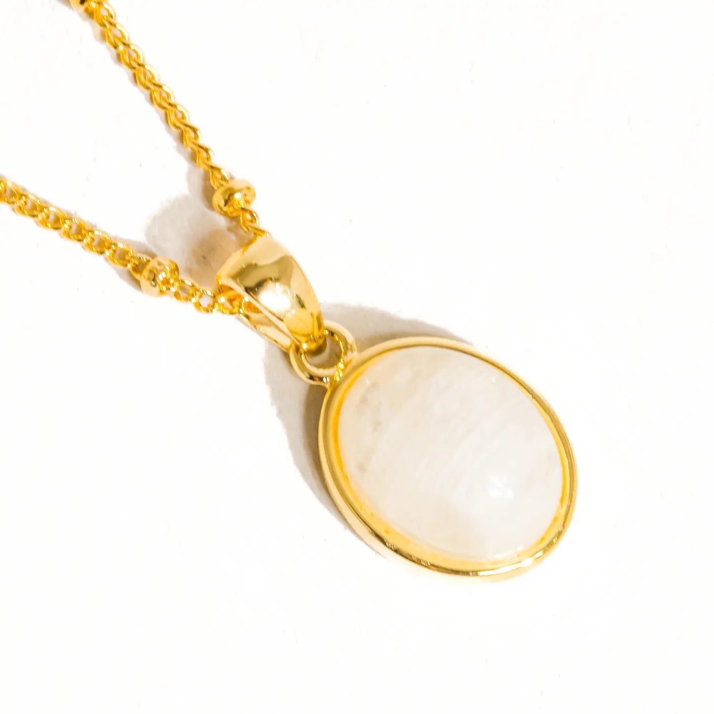 Caillou 18K Gold Assorted Natural Stone Necklace