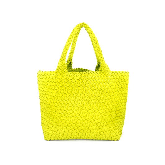 Woven Leather Tote Bag