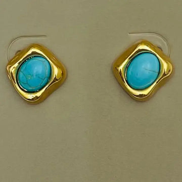 Turquoise Stone Stud