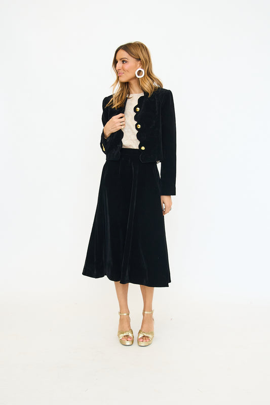 Velvet Scallop Jacket