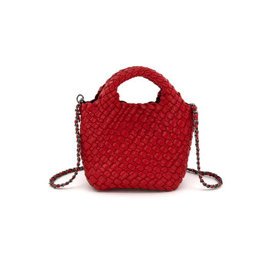 Woven Leather Mini Bag