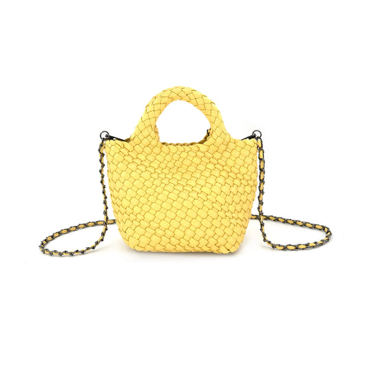 Woven Leather Mini Bag