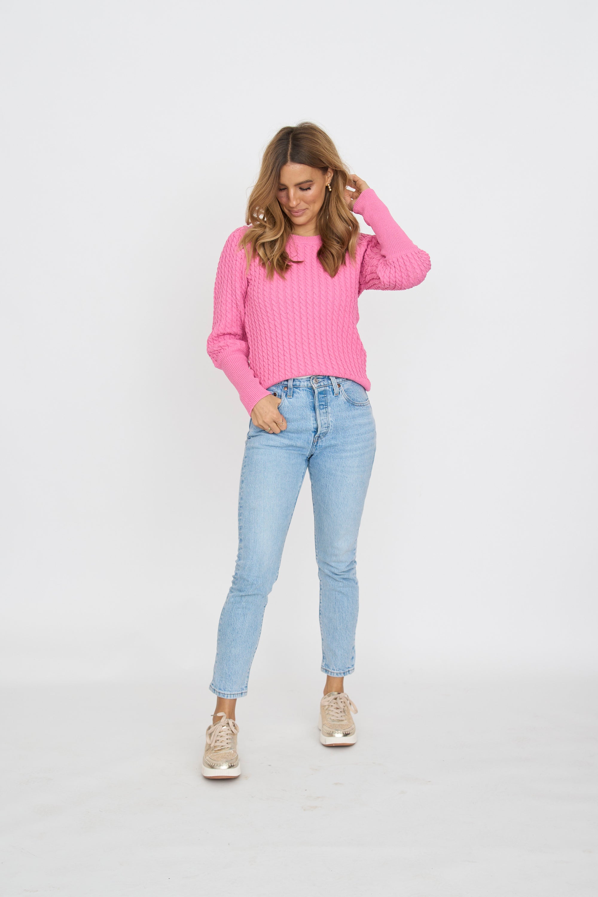 Suzanne Puff Sleeve Knit Top