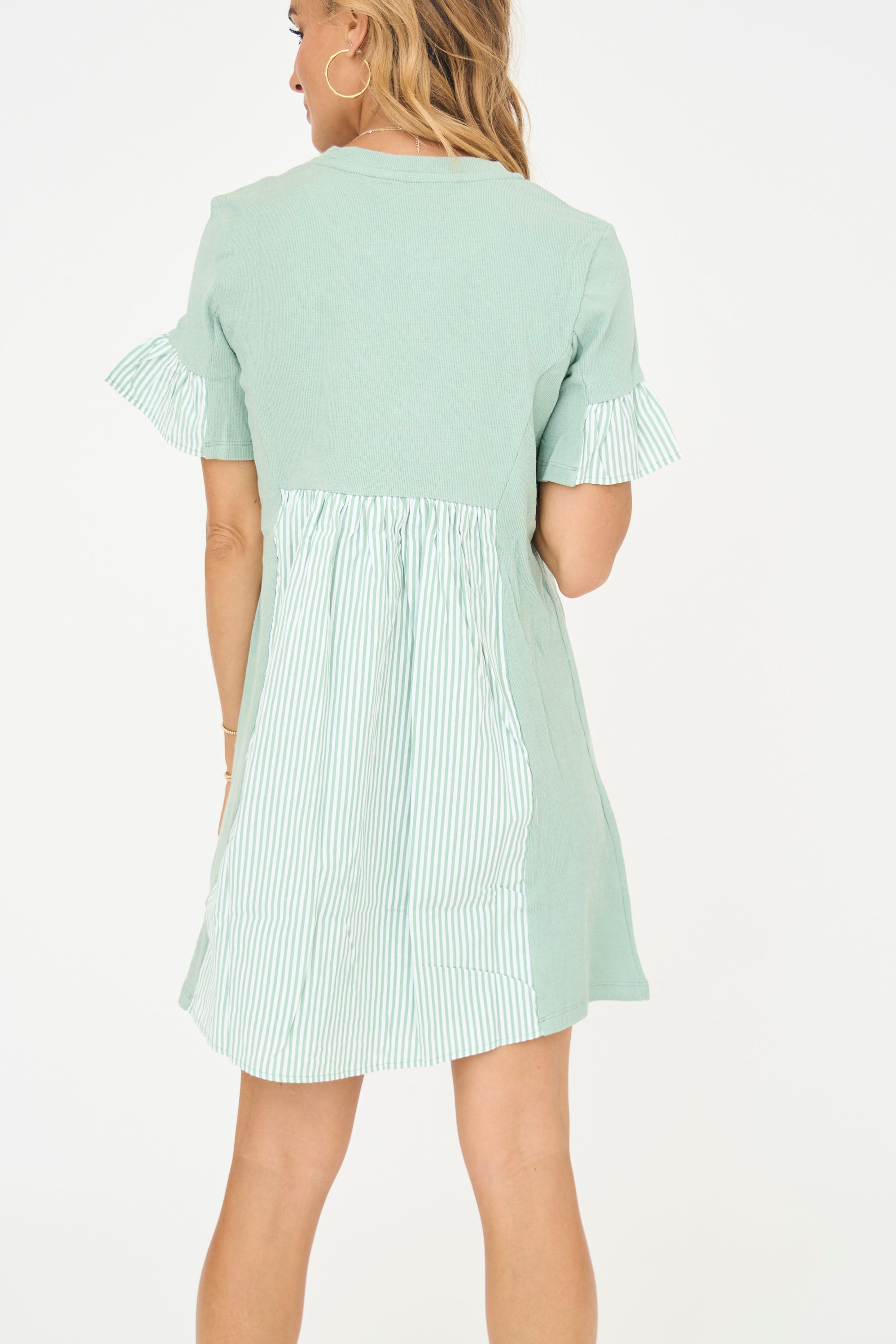 Knit Stripe Mini Dress