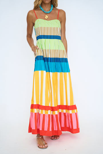 Stripe Cami Maxi Dress