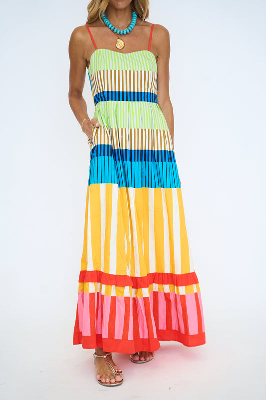 Stripe Cami Maxi Dress