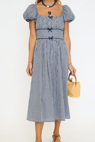 Bridget Checkered Midi Dress